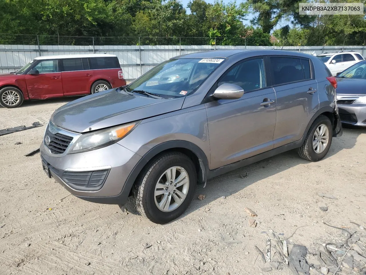 2011 Kia Sportage Lx VIN: KNDPB3A2XB7137063 Lot: 67496324