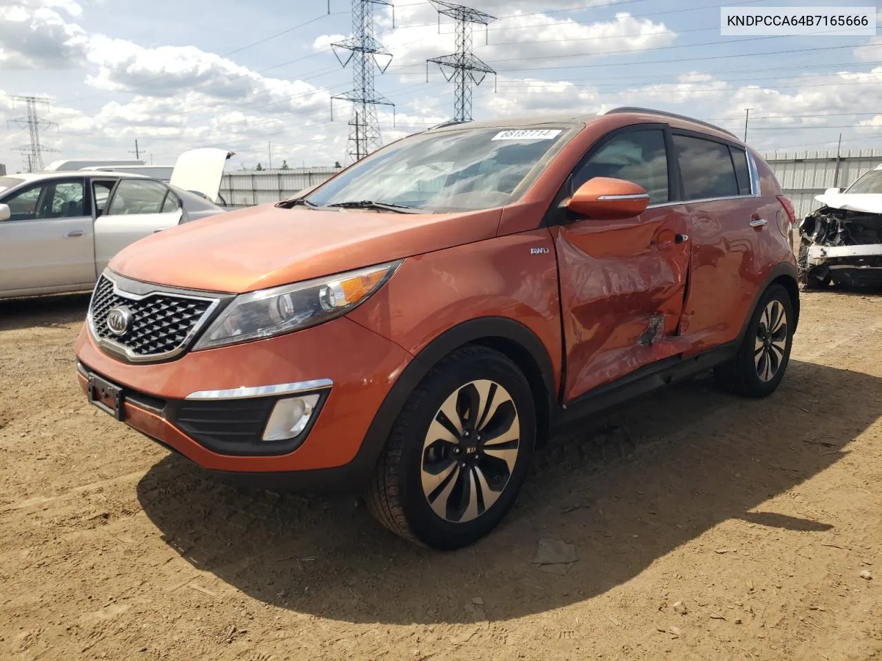 2011 Kia Sportage Ex VIN: KNDPCCA64B7165666 Lot: 68187714