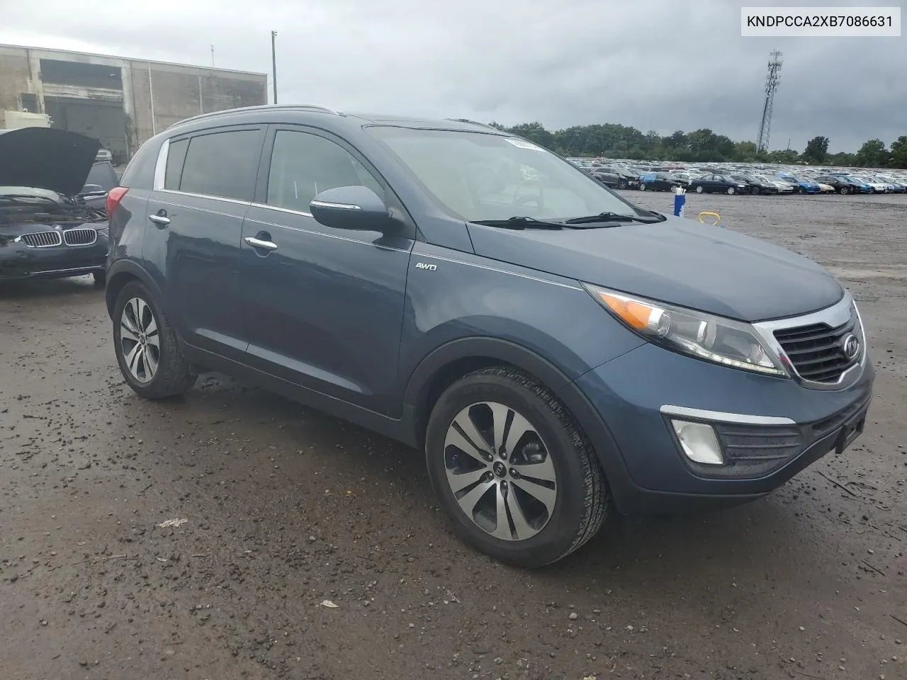 2011 Kia Sportage Ex VIN: KNDPCCA2XB7086631 Lot: 70668114