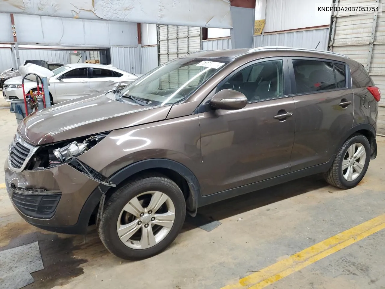 2011 Kia Sportage Lx VIN: KNDPB3A20B7053754 Lot: 71271494