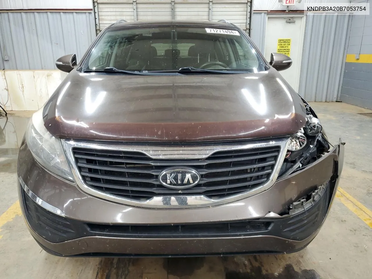 2011 Kia Sportage Lx VIN: KNDPB3A20B7053754 Lot: 71271494