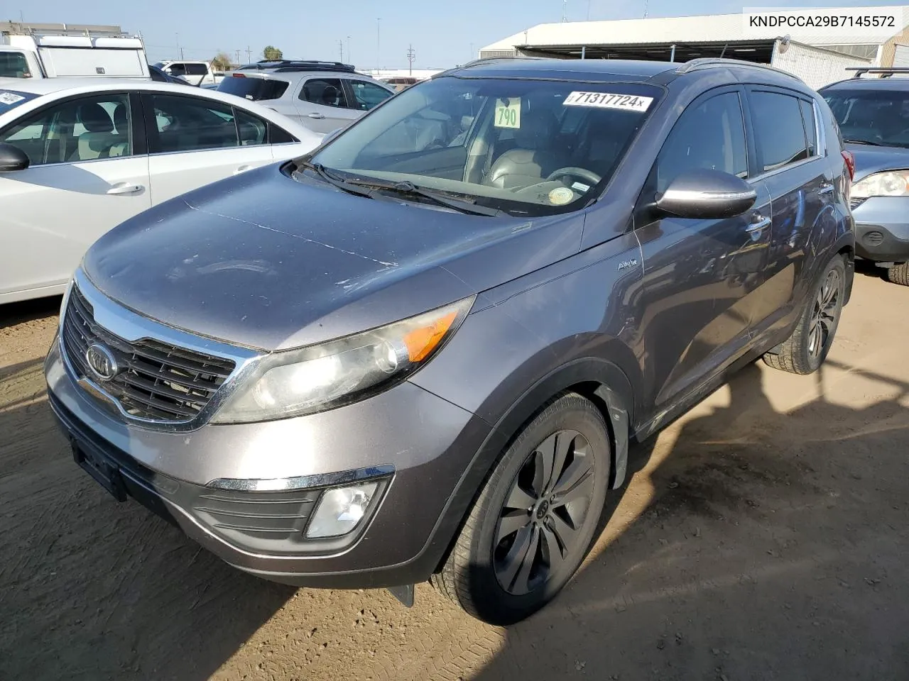 2011 Kia Sportage Ex VIN: KNDPCCA29B7145572 Lot: 71317724