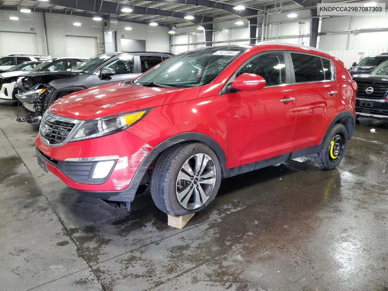 2011 Kia Sportage Ex VIN: KNDPCCA29B7087303 Lot: 71472564