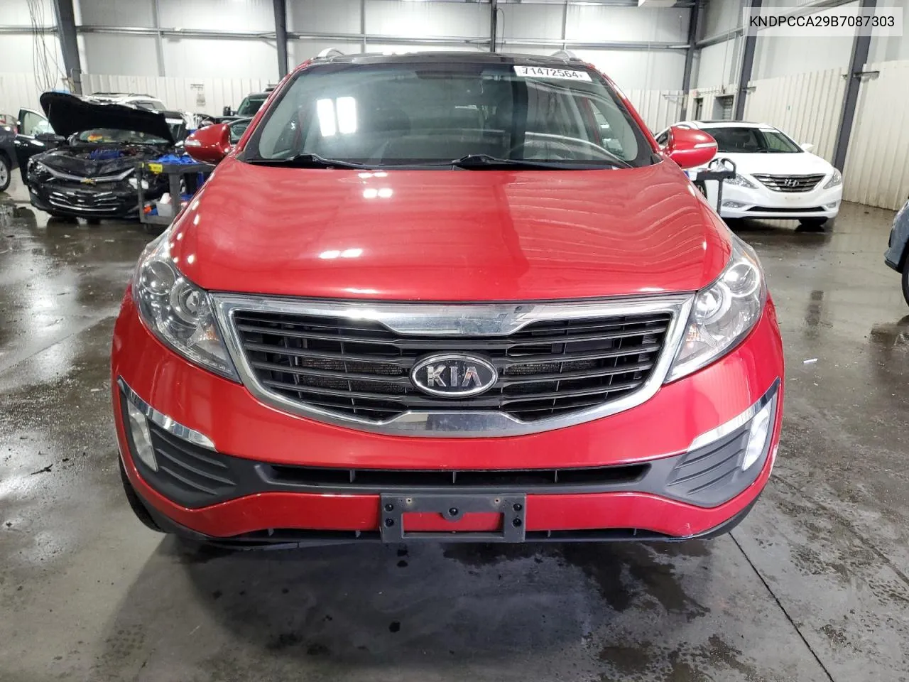 2011 Kia Sportage Ex VIN: KNDPCCA29B7087303 Lot: 71472564