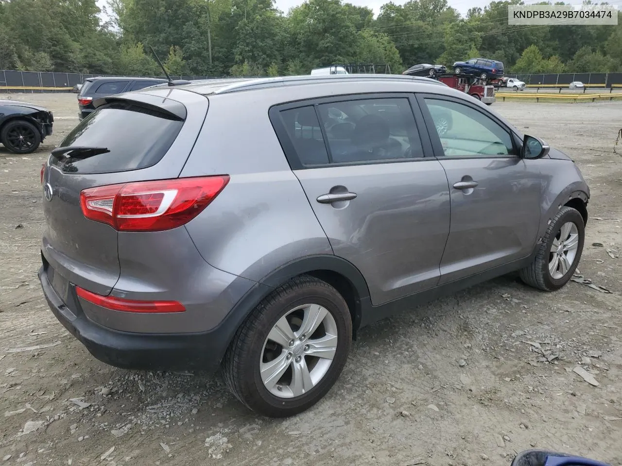 2011 Kia Sportage Lx VIN: KNDPB3A29B7034474 Lot: 71600334