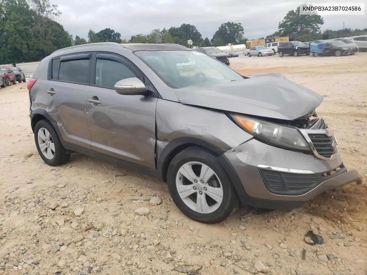 2011 Kia Sportage Lx VIN: KNDPB3A23B7024586 Lot: 71619594