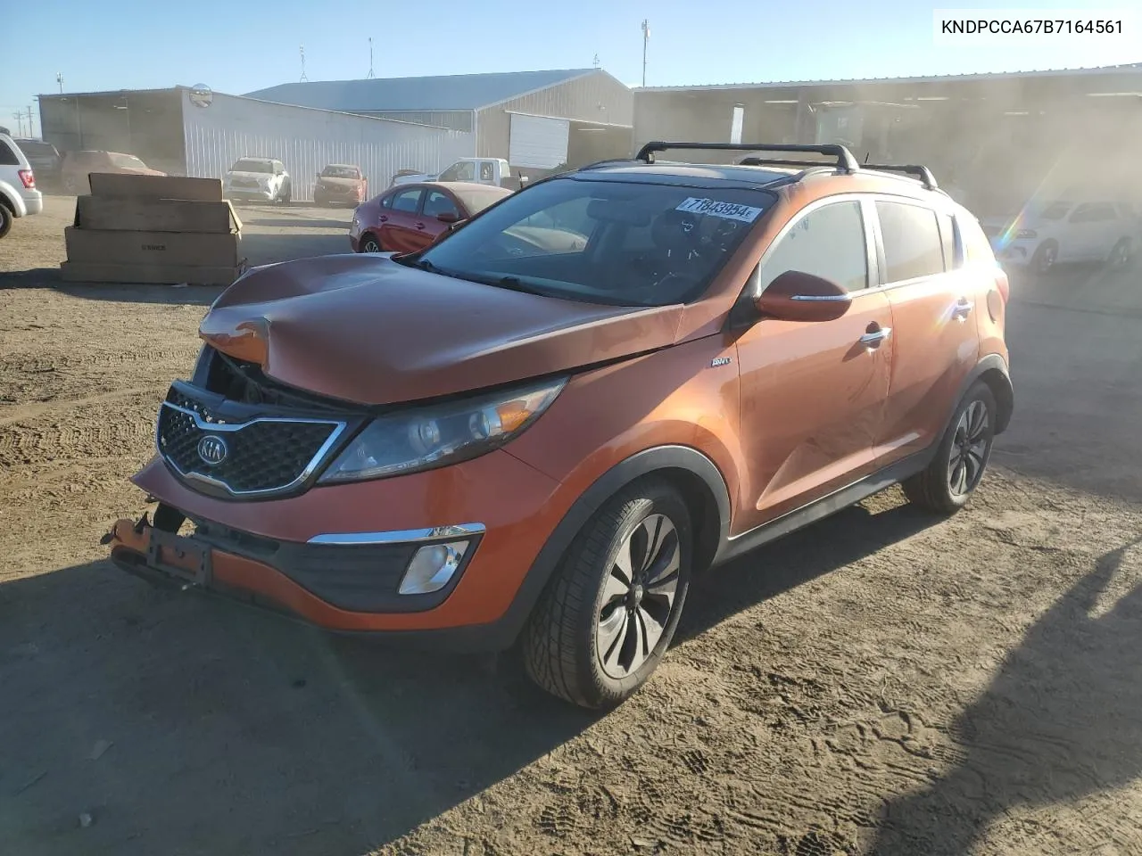 2011 Kia Sportage Ex VIN: KNDPCCA67B7164561 Lot: 71843954