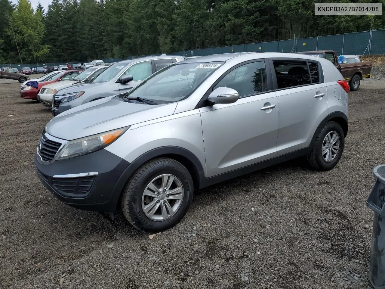 2011 Kia Sportage Lx VIN: KNDPB3A27B7014708 Lot: 71895474