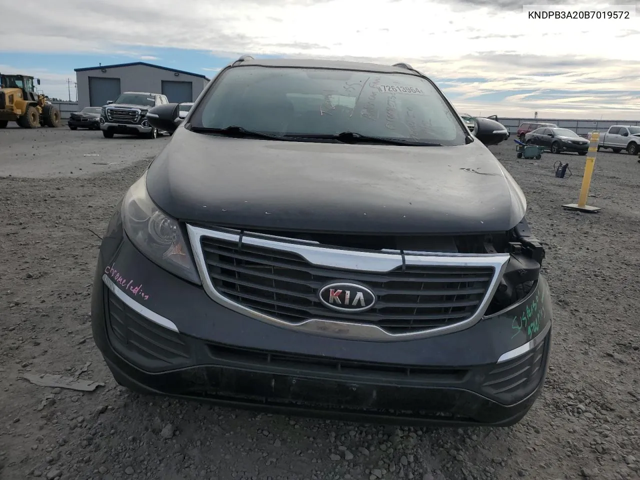 2011 Kia Sportage Lx VIN: KNDPB3A20B7019572 Lot: 72613964