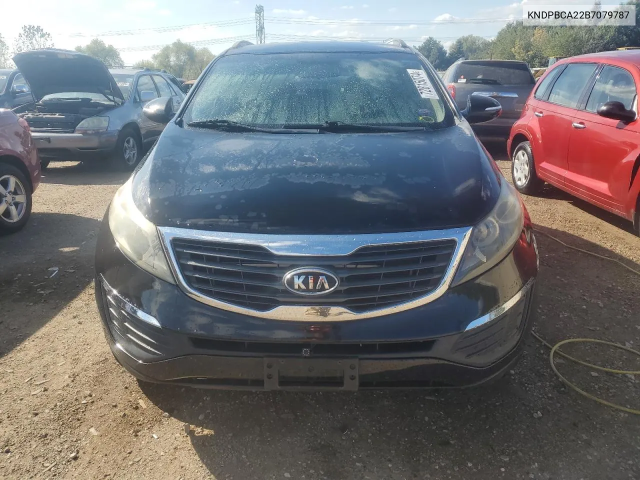 2011 Kia Sportage Lx VIN: KNDPBCA22B7079787 Lot: 72815074