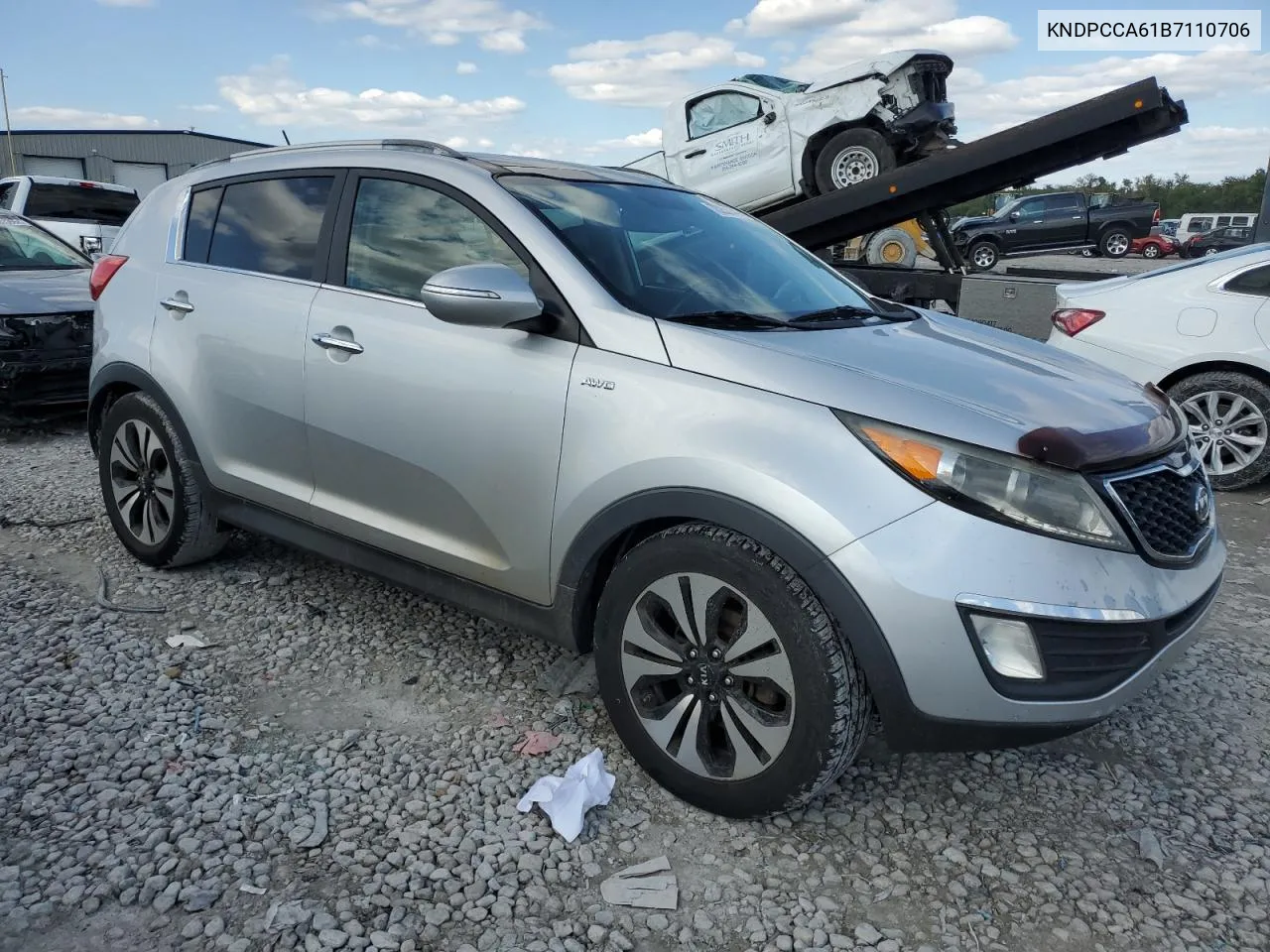 2011 Kia Sportage Ex VIN: KNDPCCA61B7110706 Lot: 73252144