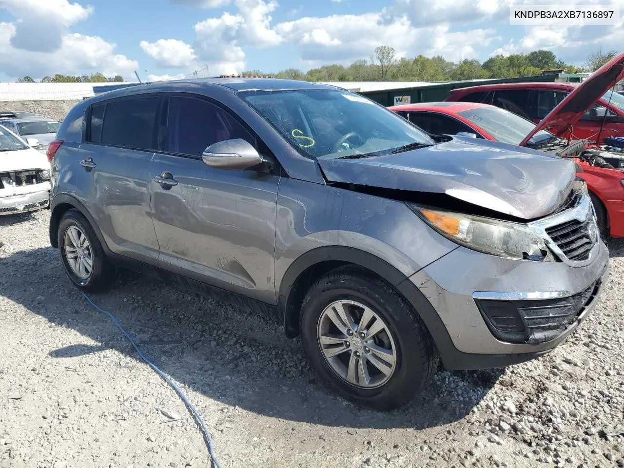 2011 Kia Sportage Lx VIN: KNDPB3A2XB7136897 Lot: 74222264