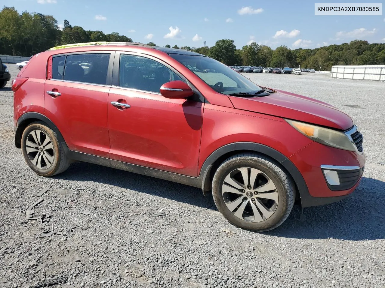 2011 Kia Sportage Ex VIN: KNDPC3A2XB7080585 Lot: 74933934