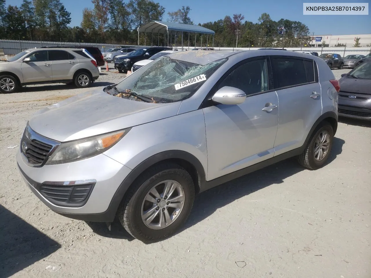 2011 Kia Sportage Lx VIN: KNDPB3A25B7014397 Lot: 75046614