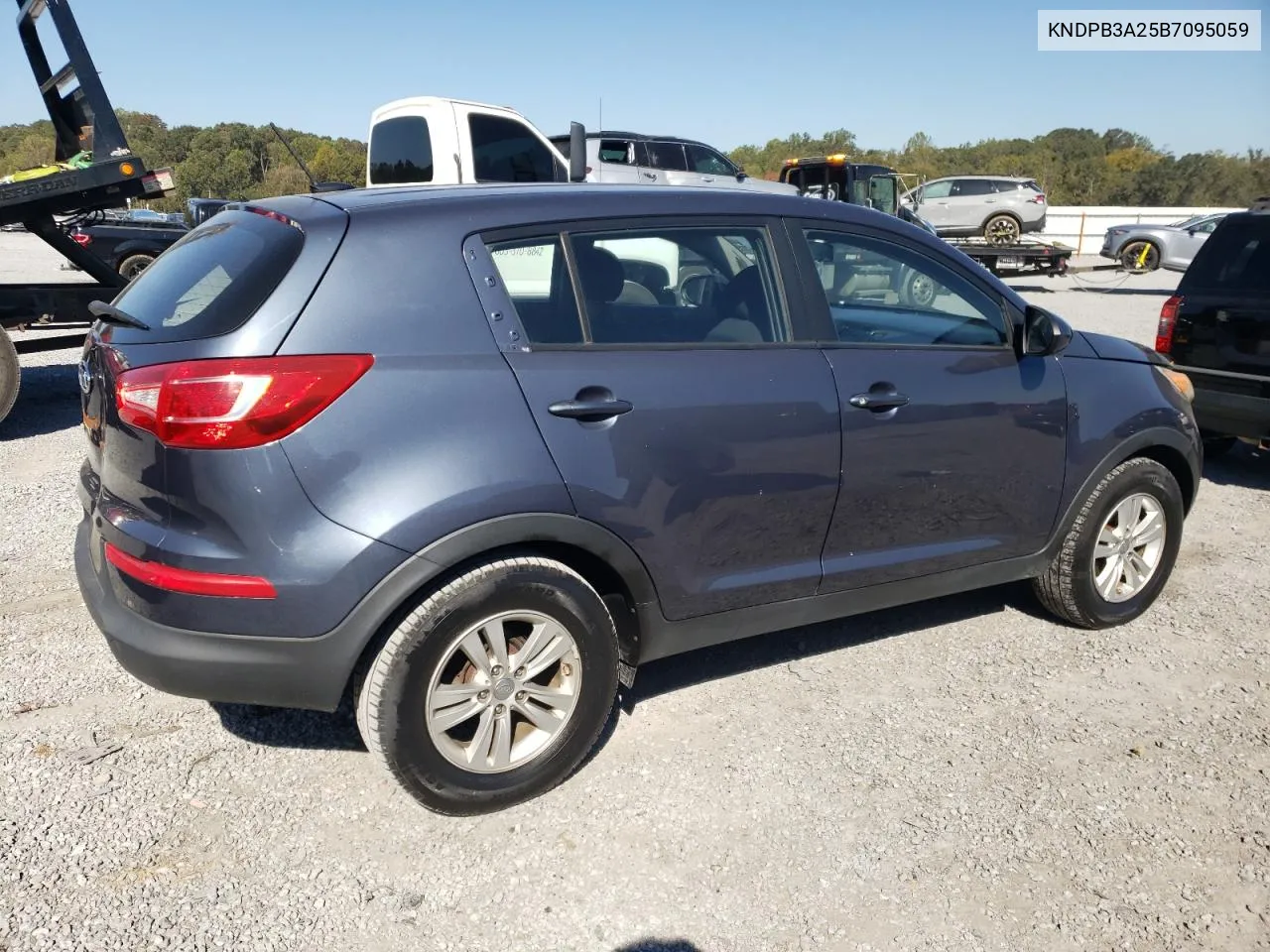 2011 Kia Sportage Lx VIN: KNDPB3A25B7095059 Lot: 75134954