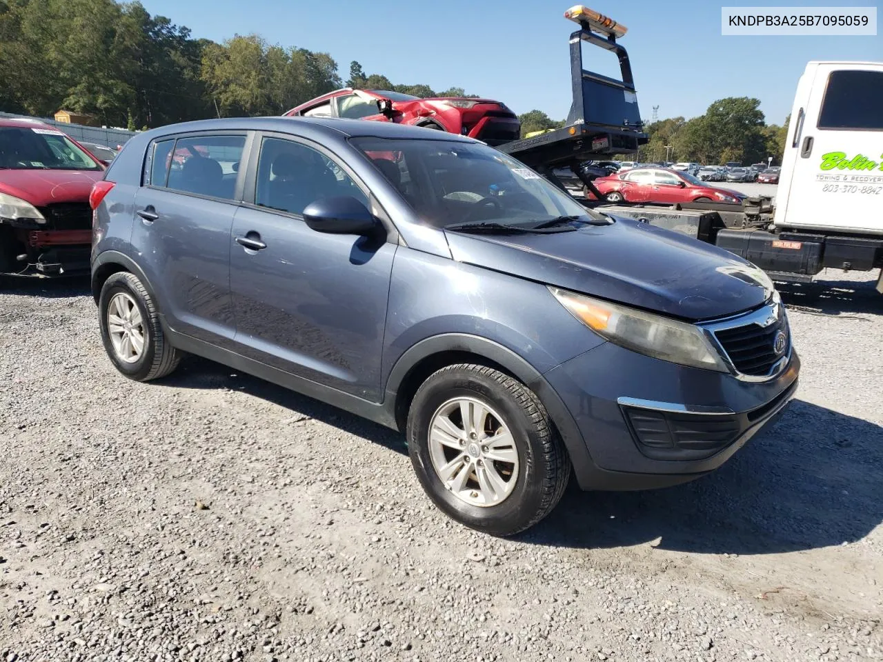 2011 Kia Sportage Lx VIN: KNDPB3A25B7095059 Lot: 75134954