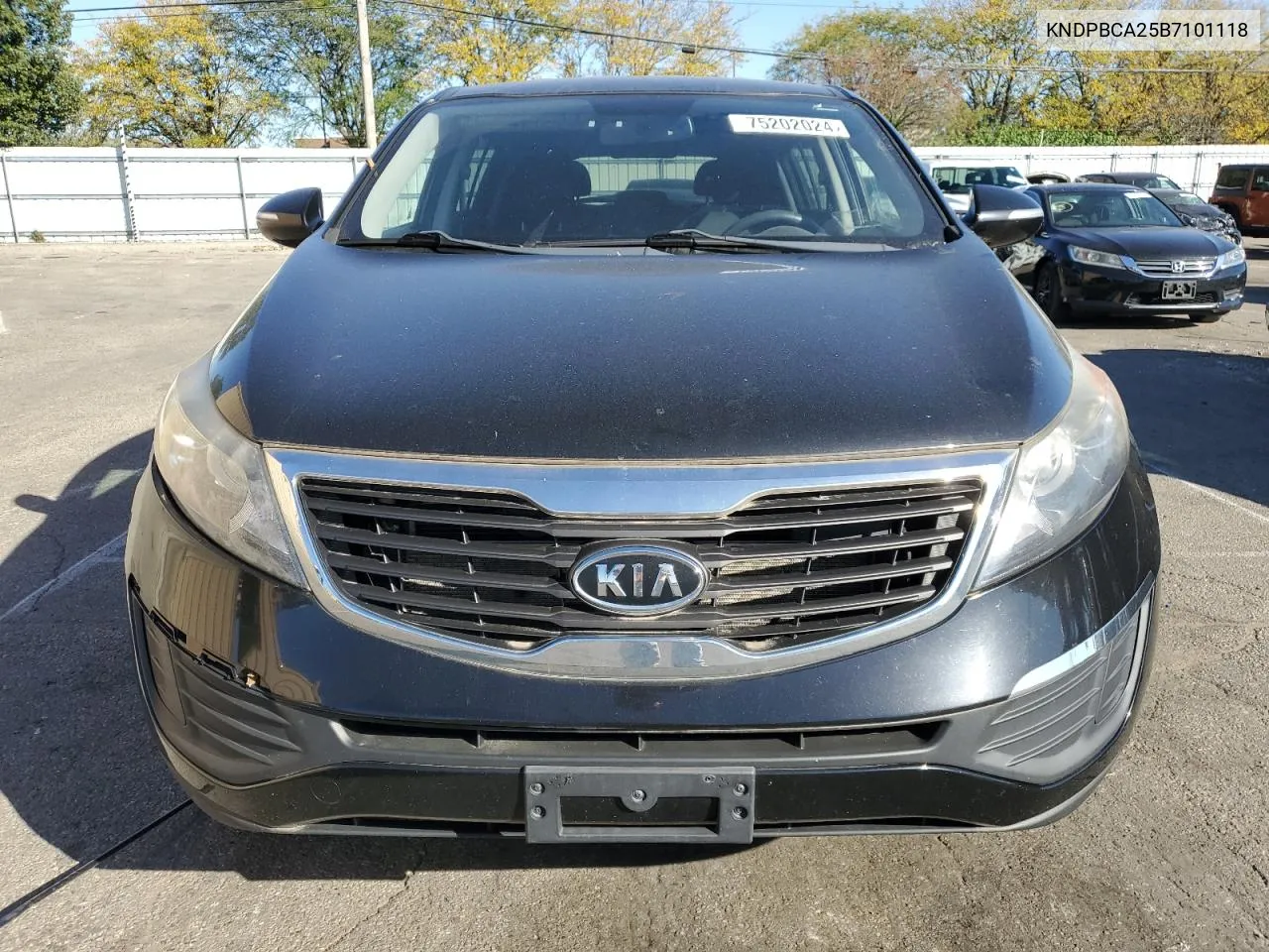 2011 Kia Sportage Lx VIN: KNDPBCA25B7101118 Lot: 75202024