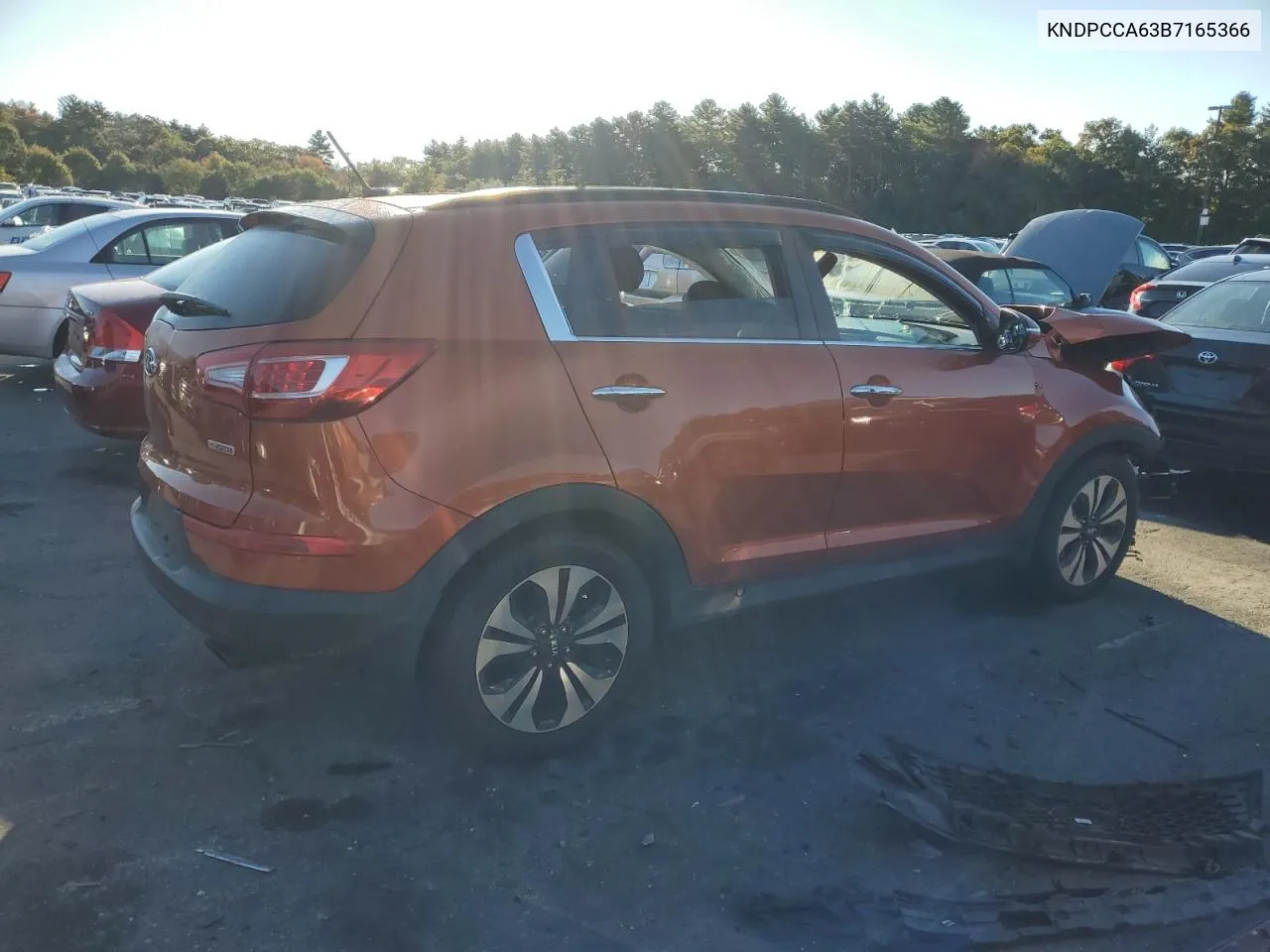 2011 Kia Sportage Ex VIN: KNDPCCA63B7165366 Lot: 75237684