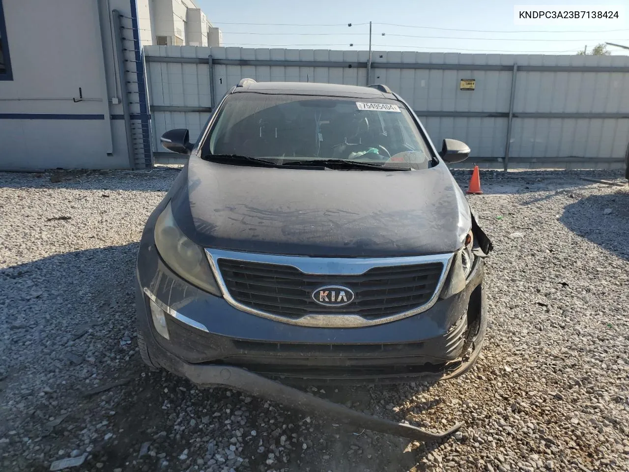 2011 Kia Sportage Ex VIN: KNDPC3A23B7138424 Lot: 75495404