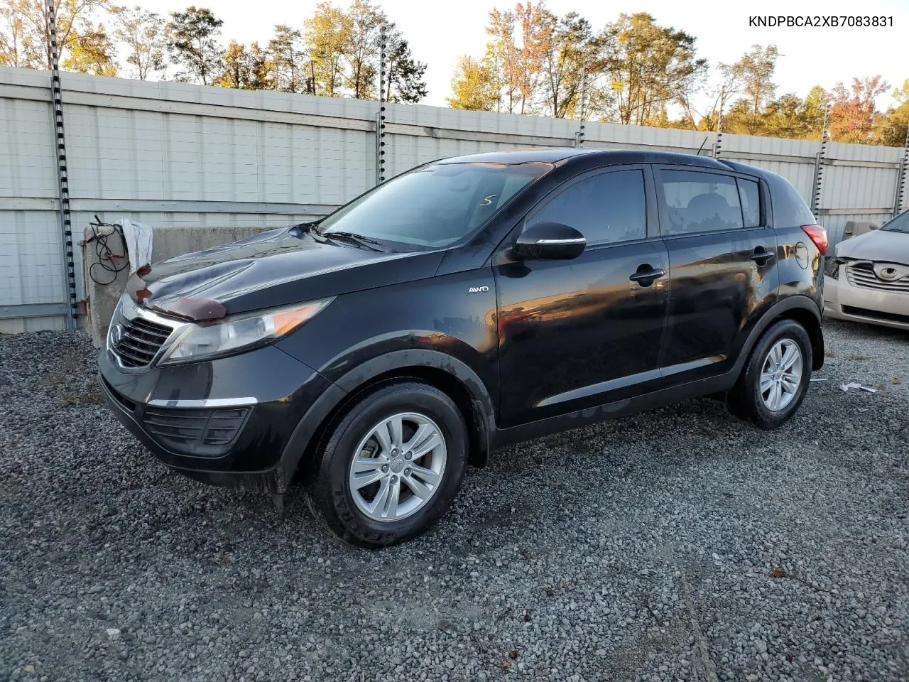 2011 Kia Sportage Lx VIN: KNDPBCA2XB7083831 Lot: 75549194