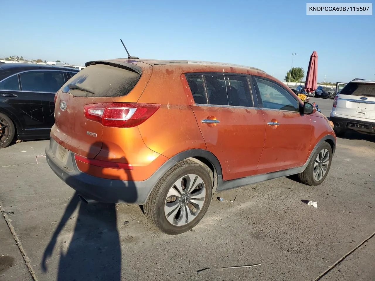 2011 Kia Sportage Ex VIN: KNDPCCA69B7115507 Lot: 75690354