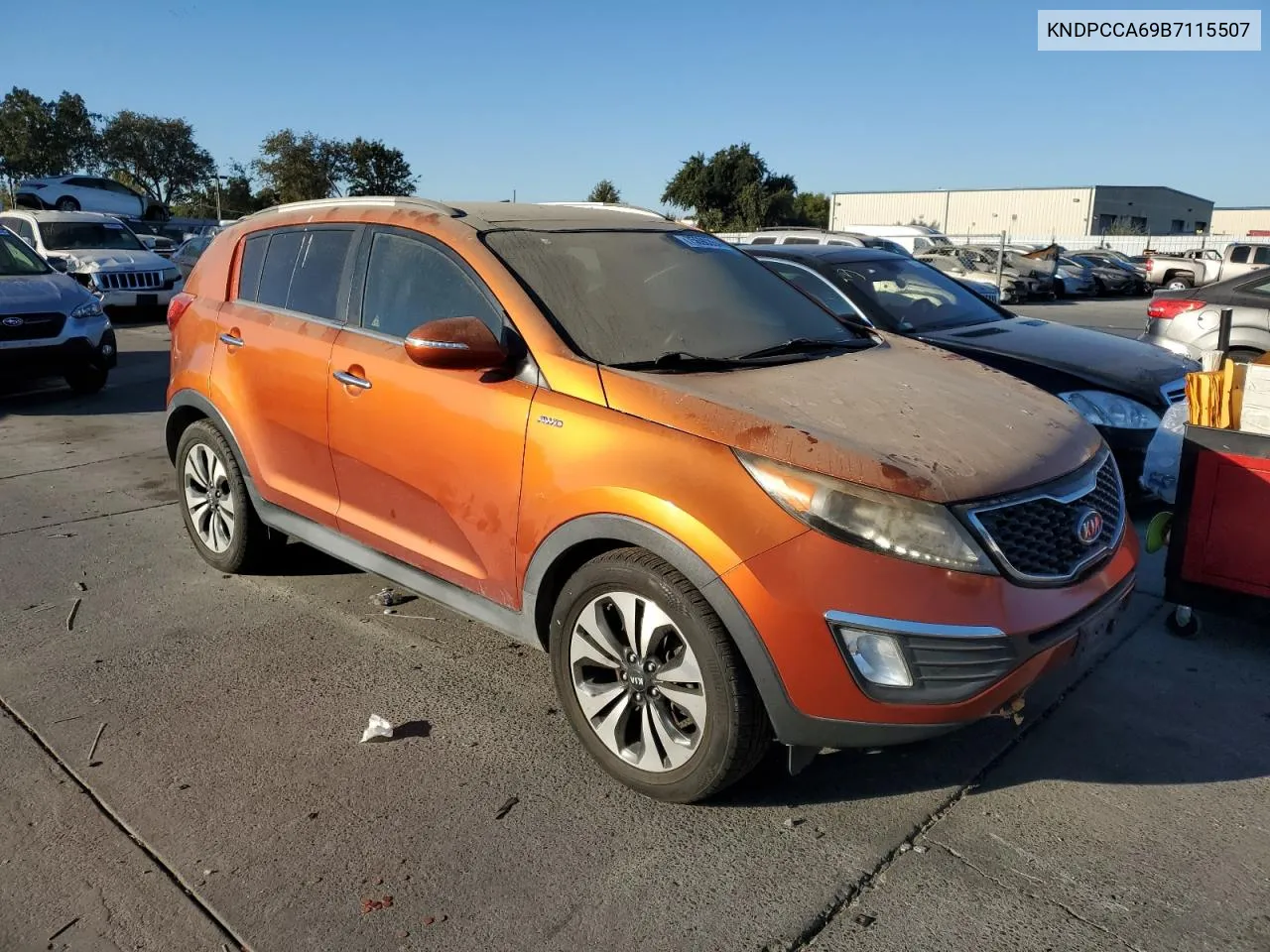 2011 Kia Sportage Ex VIN: KNDPCCA69B7115507 Lot: 75690354