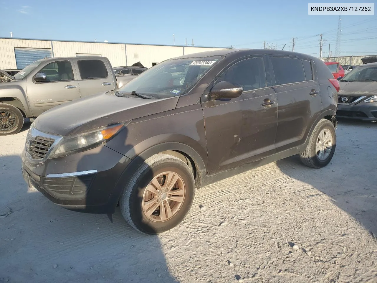 2011 Kia Sportage Lx VIN: KNDPB3A2XB7127262 Lot: 76042254