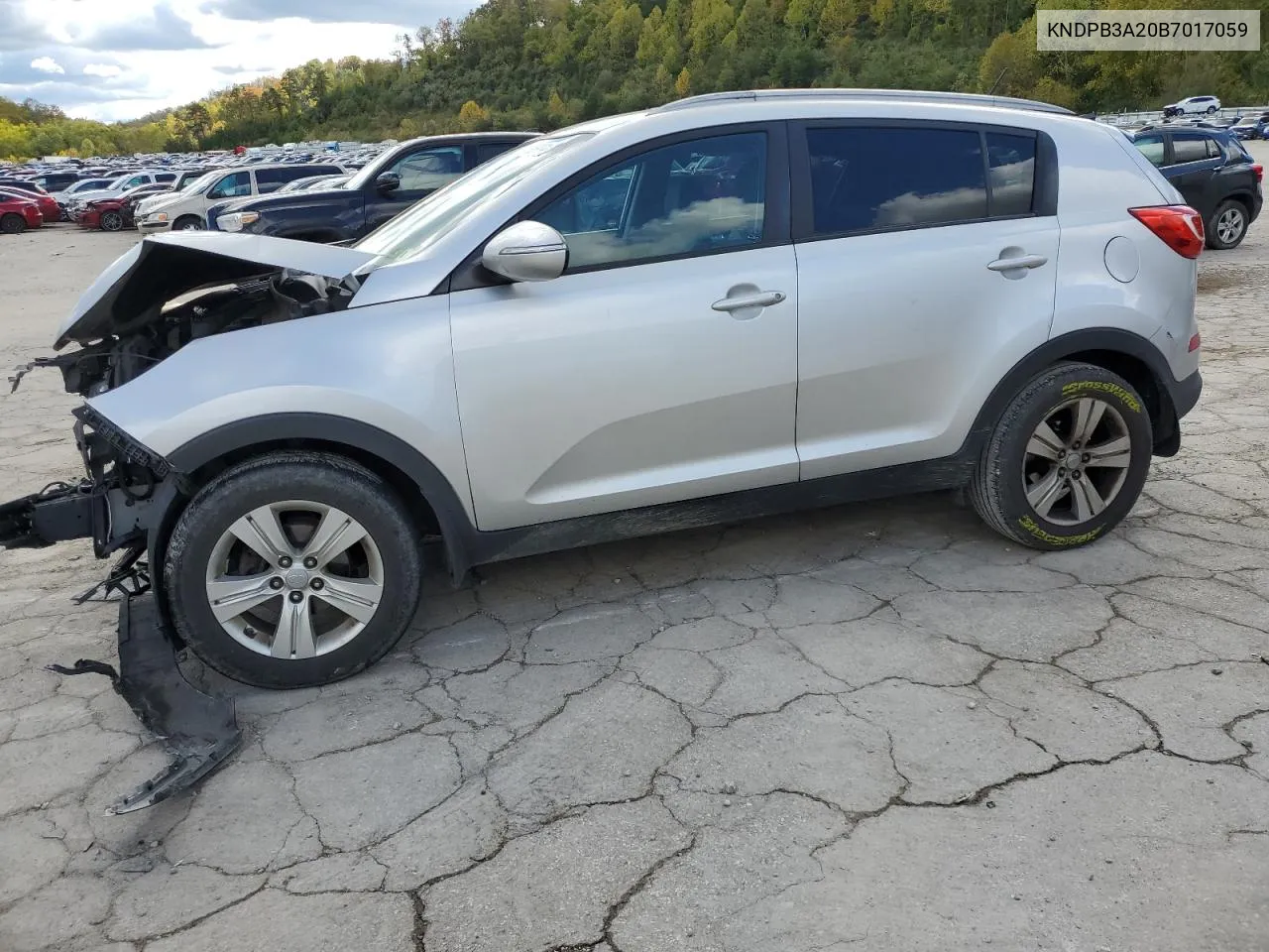 2011 Kia Sportage Lx VIN: KNDPB3A20B7017059 Lot: 76195984