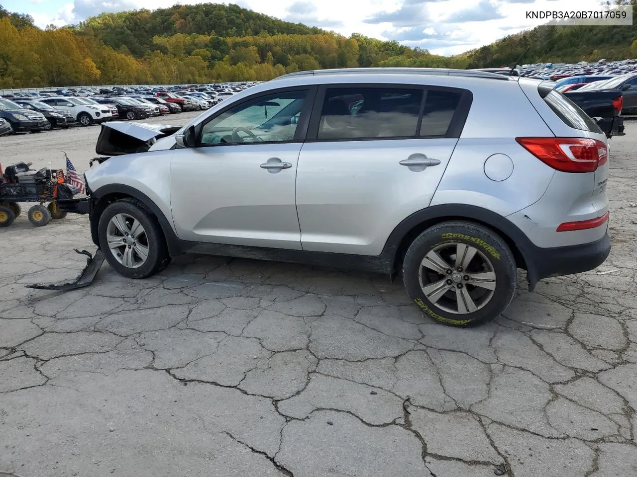 2011 Kia Sportage Lx VIN: KNDPB3A20B7017059 Lot: 76195984