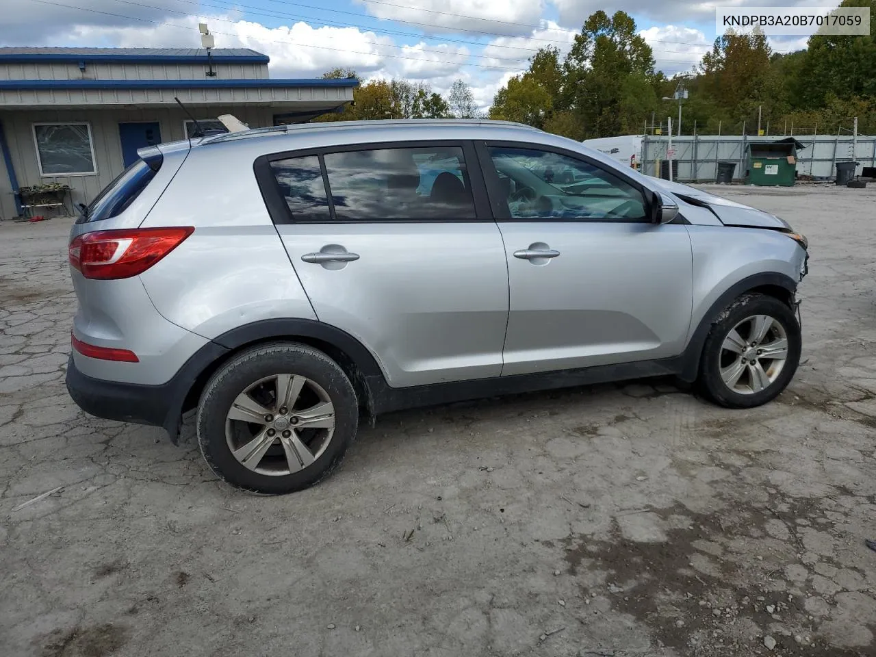 2011 Kia Sportage Lx VIN: KNDPB3A20B7017059 Lot: 76195984