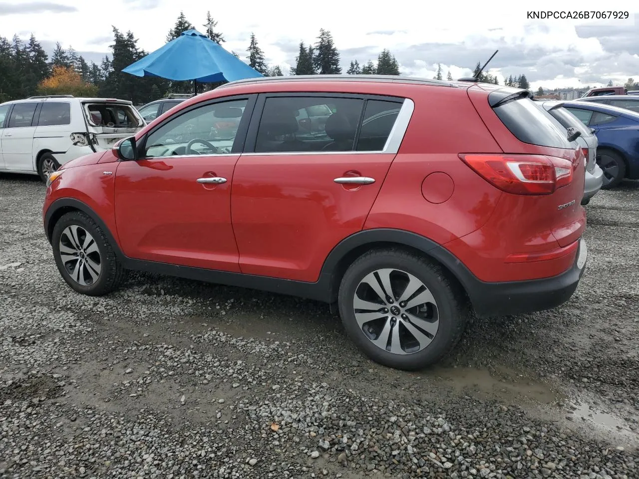 2011 Kia Sportage Ex VIN: KNDPCCA26B7067929 Lot: 76611974