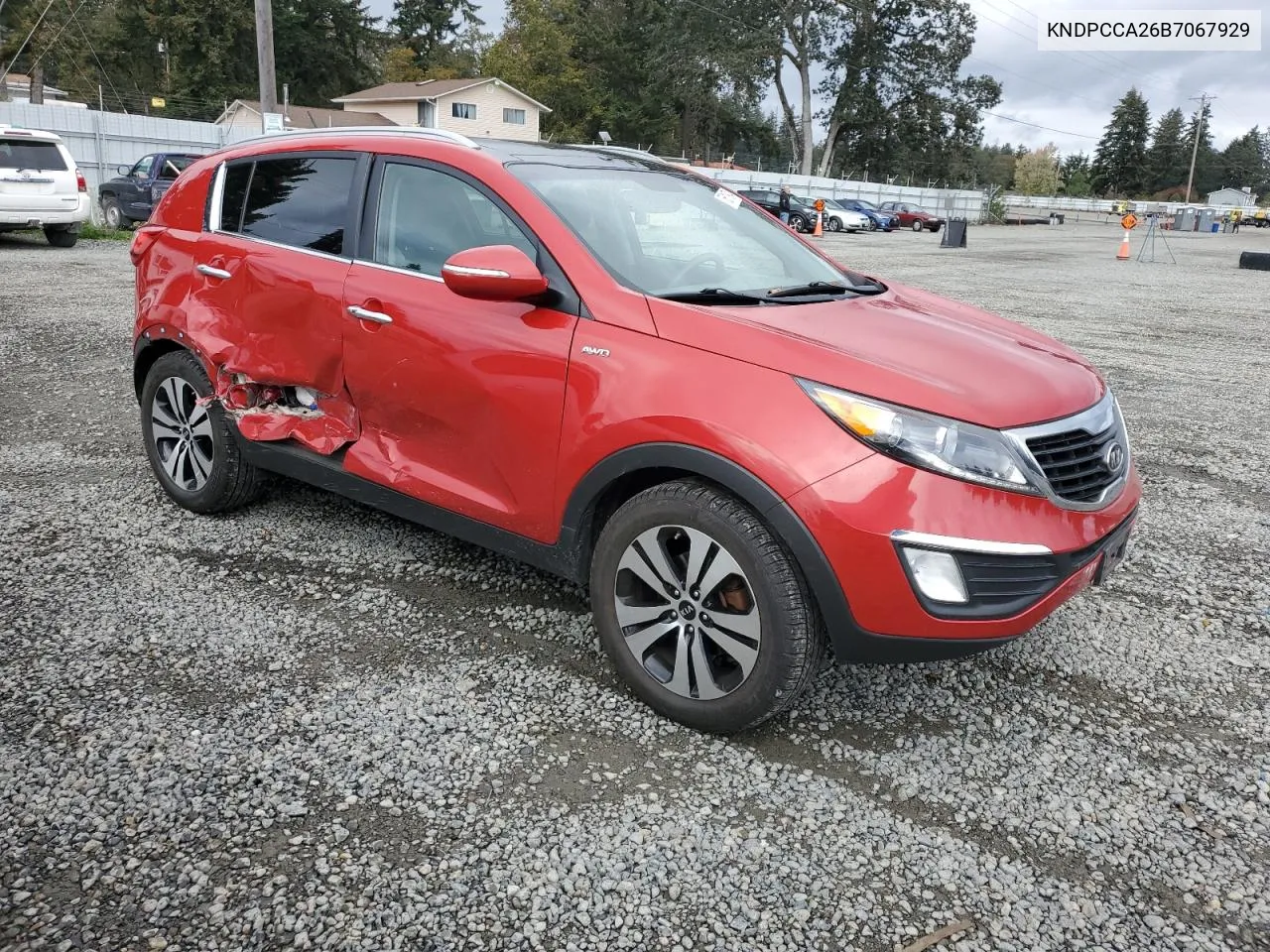 2011 Kia Sportage Ex VIN: KNDPCCA26B7067929 Lot: 76611974