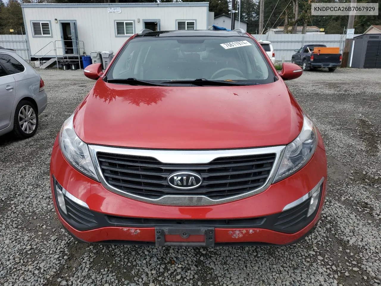 2011 Kia Sportage Ex VIN: KNDPCCA26B7067929 Lot: 76611974