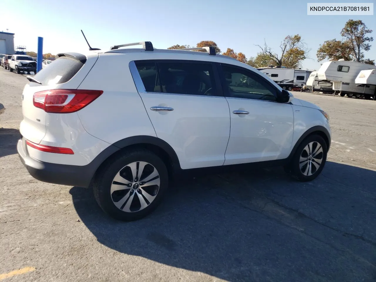 2011 Kia Sportage Ex VIN: KNDPCCA21B7081981 Lot: 76755254