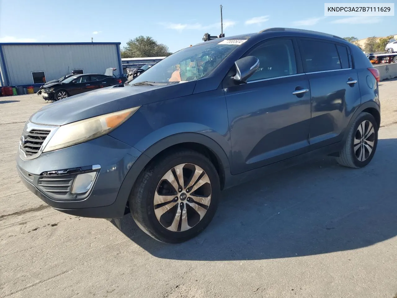 2011 Kia Sportage Ex VIN: KNDPC3A27B7111629 Lot: 77000504