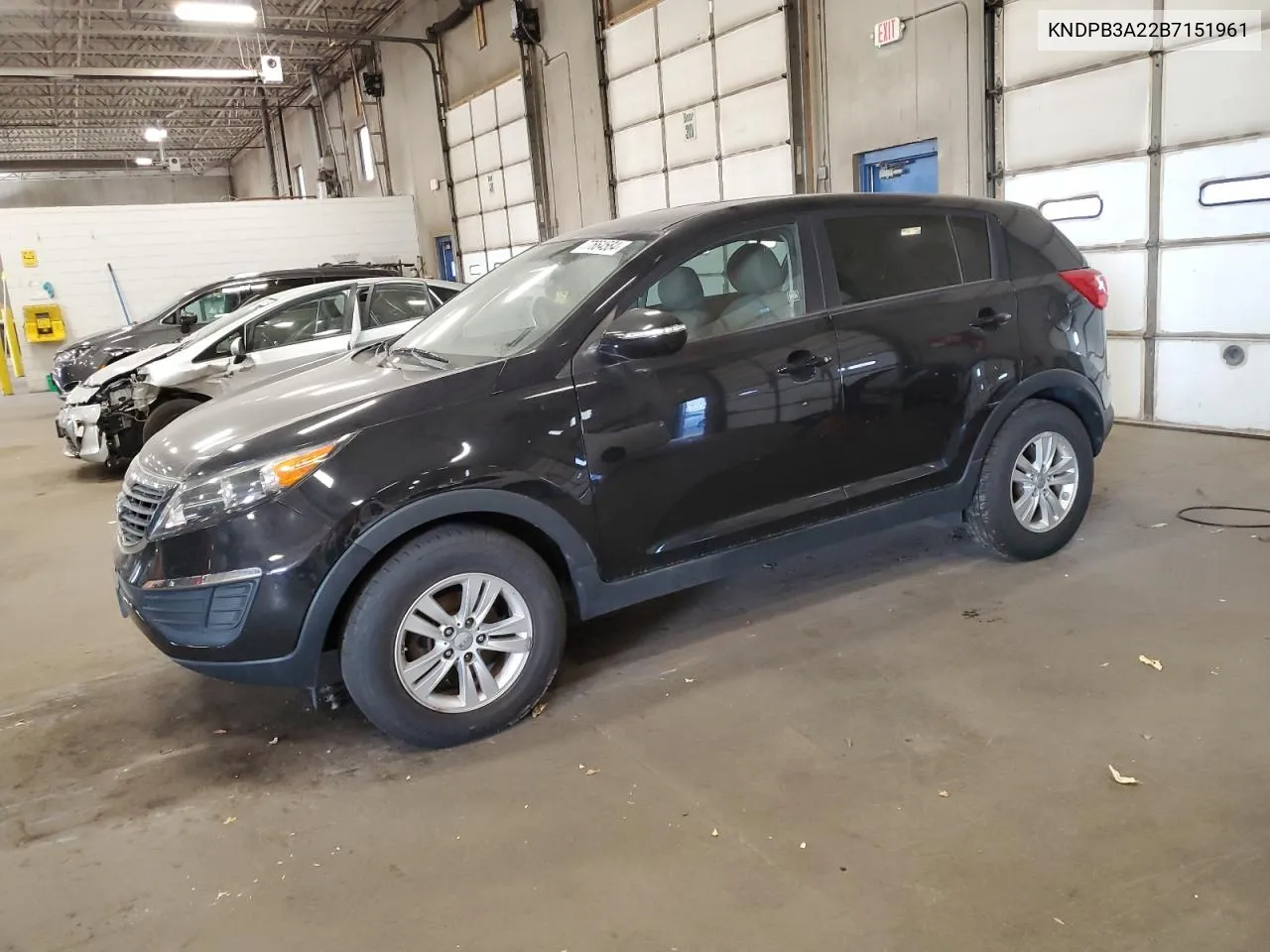 2011 Kia Sportage Lx VIN: KNDPB3A22B7151961 Lot: 77664584