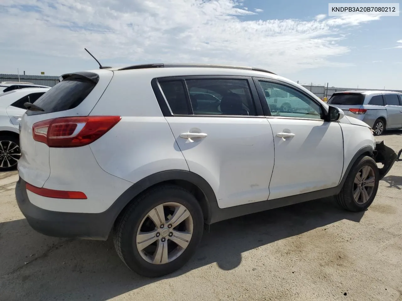 2011 Kia Sportage Lx VIN: KNDPB3A20B7080212 Lot: 77697594