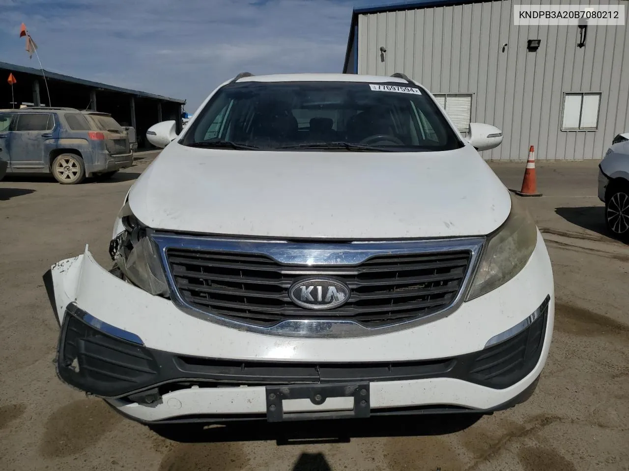 2011 Kia Sportage Lx VIN: KNDPB3A20B7080212 Lot: 77697594