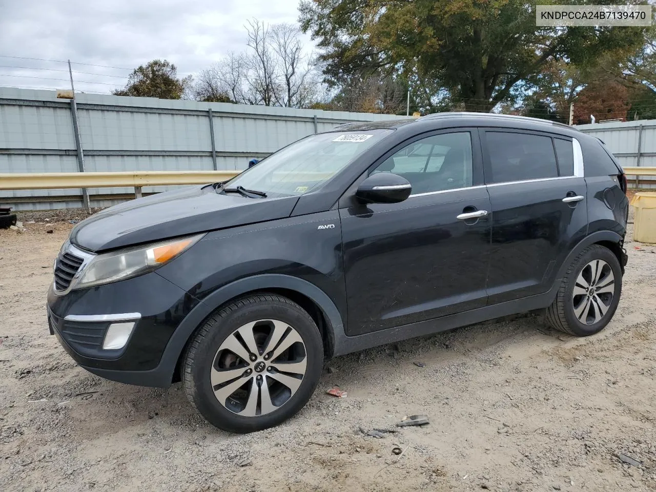 2011 Kia Sportage Ex VIN: KNDPCCA24B7139470 Lot: 78059134