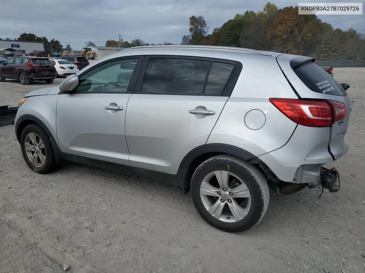 2011 Kia Sportage Lx VIN: KNDPB3A27B7029726 Lot: 78802544