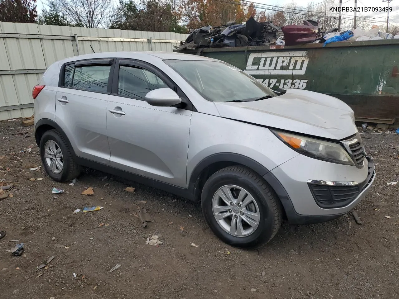 2011 Kia Sportage Lx VIN: KNDPB3A21B7093499 Lot: 79019024