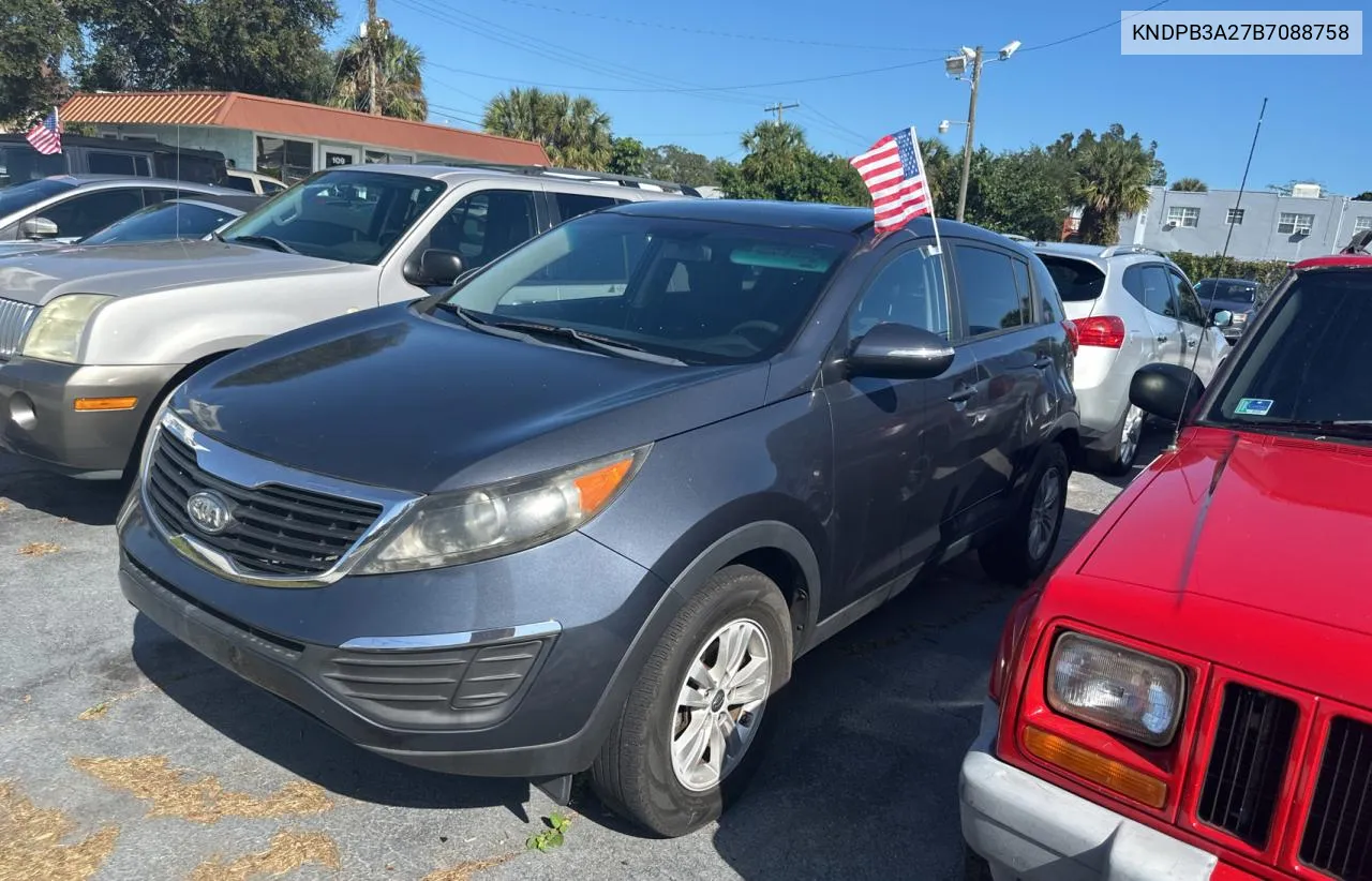 2011 Kia Sportage Lx VIN: KNDPB3A27B7088758 Lot: 80718304