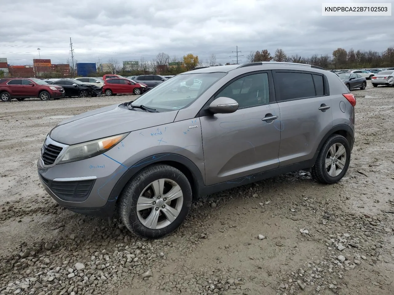 2011 Kia Sportage Lx VIN: KNDPBCA22B7102503 Lot: 80835694