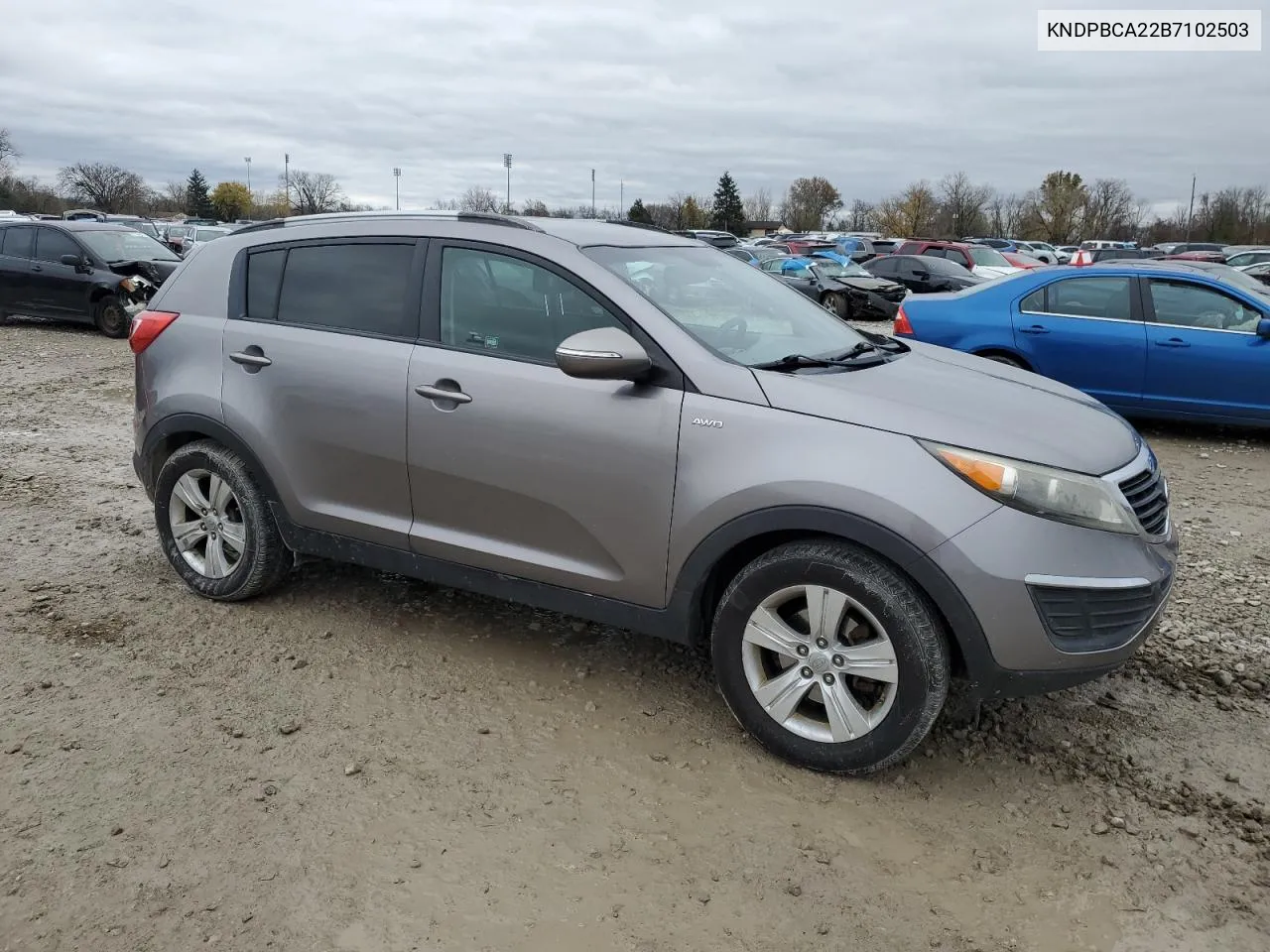 2011 Kia Sportage Lx VIN: KNDPBCA22B7102503 Lot: 80835694