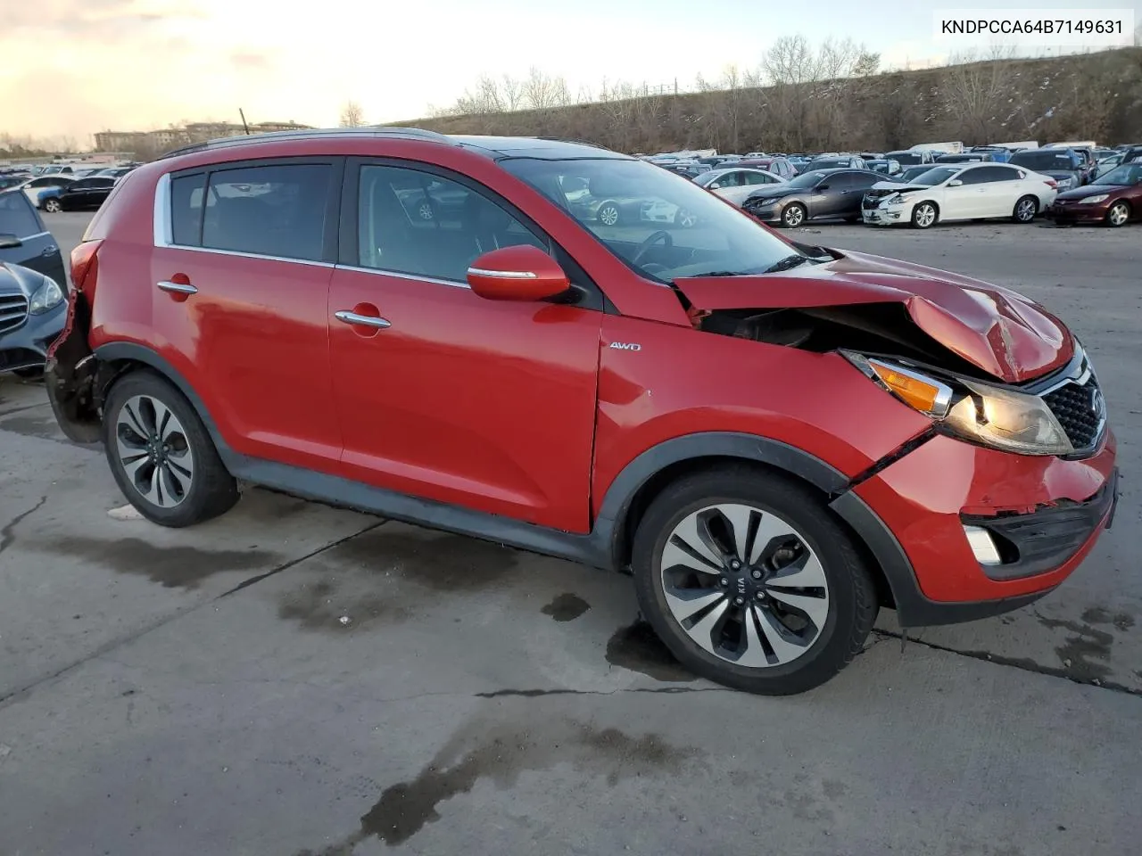 2011 Kia Sportage Ex VIN: KNDPCCA64B7149631 Lot: 81177404