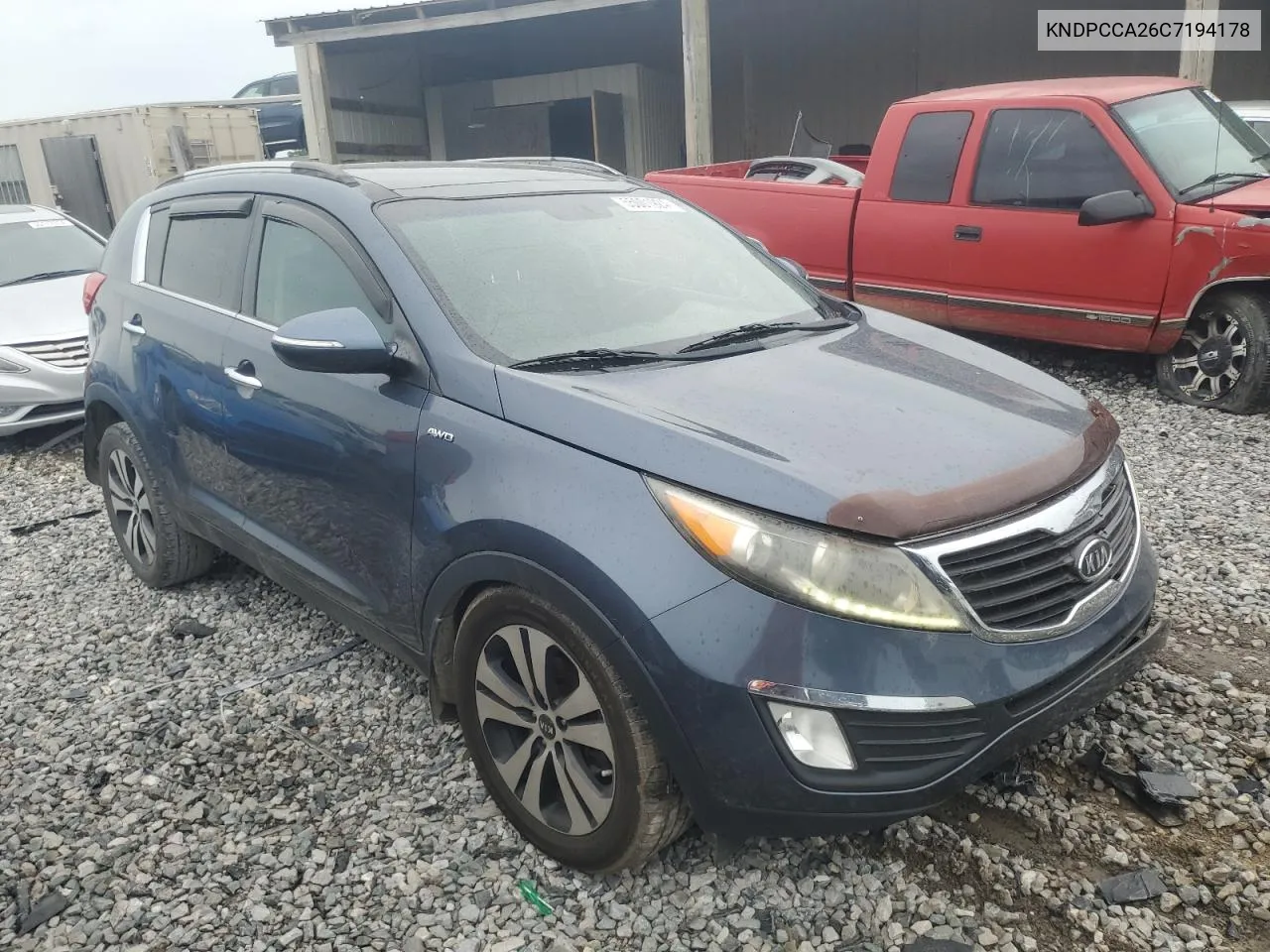 2012 Kia Sportage Ex VIN: KNDPCCA26C7194178 Lot: 55001924