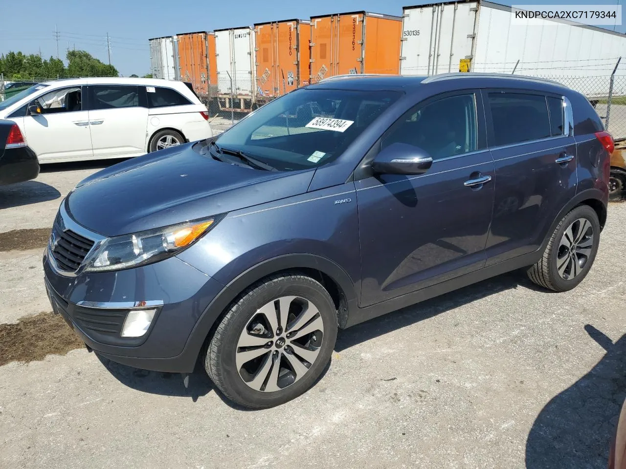 2012 Kia Sportage Ex VIN: KNDPCCA2XC7179344 Lot: 58974394