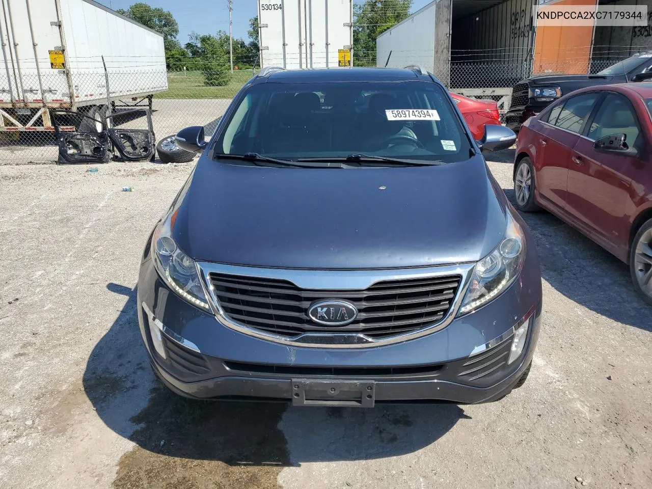 2012 Kia Sportage Ex VIN: KNDPCCA2XC7179344 Lot: 58974394