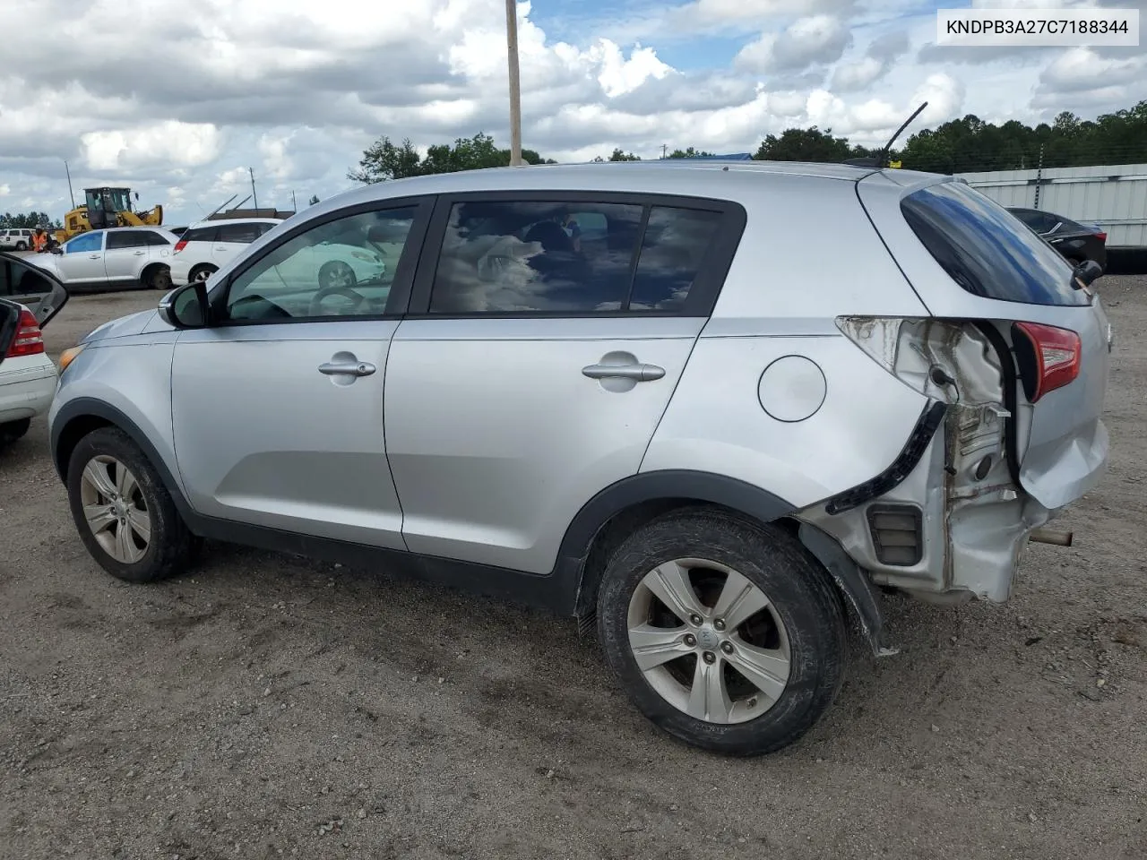 2012 Kia Sportage Base VIN: KNDPB3A27C7188344 Lot: 61002444