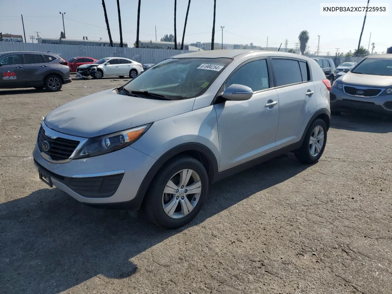 2012 Kia Sportage Base VIN: KNDPB3A2XC7225953 Lot: 61944254